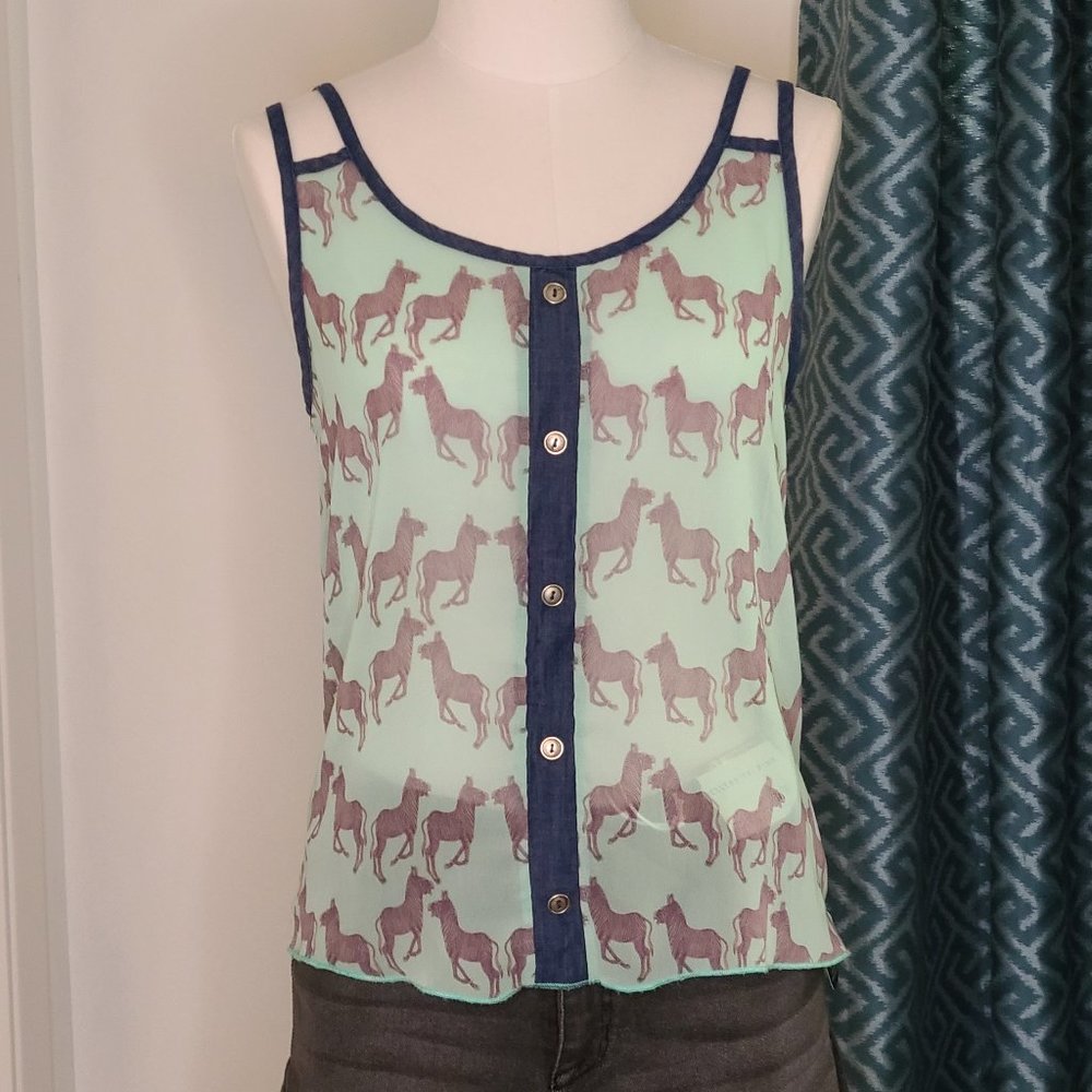 Adorable sheer tank